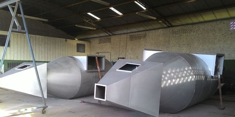 Fabricação de 2 ciclone para sistema de exaustão